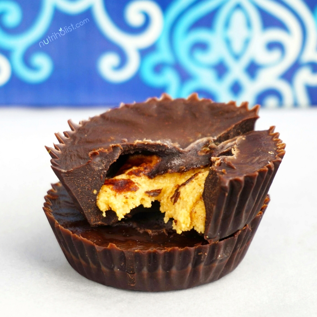 Chocolate Peanut Butter Cups #Dairyfree #Vegan #Nutriholist