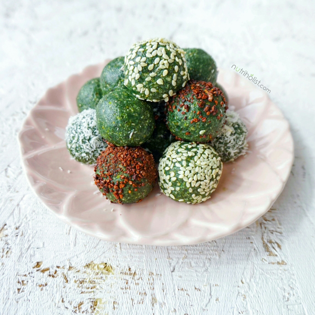 Raw Spirulina Hemp Balls - Nutriholist