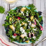 Kale Beet Salad with Lemon Tahini Dressing