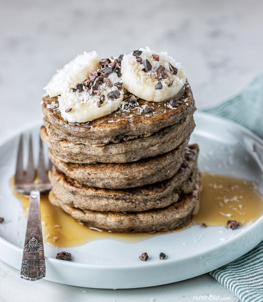 Green Banana Flour Pancakes (Vegan, Gluten-free, Grain-free, Paleo ...