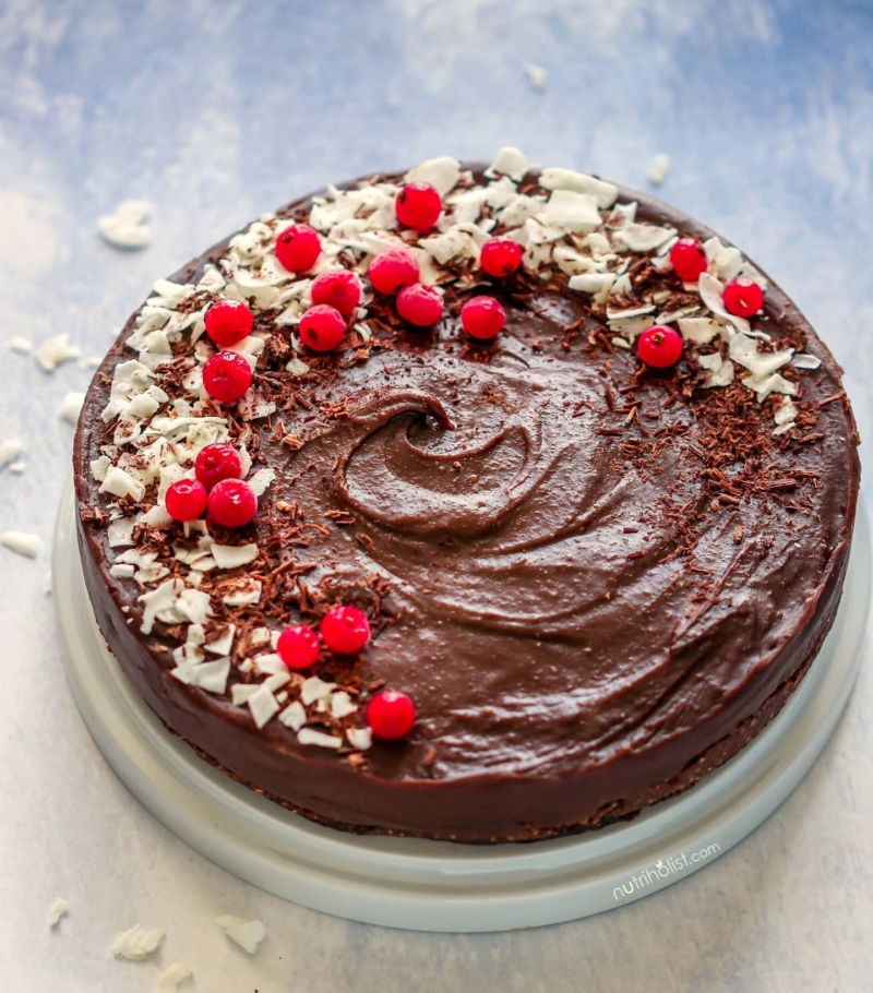 Raw Chocolate Fudge Cake Vegan Gluten Free Nutriholist