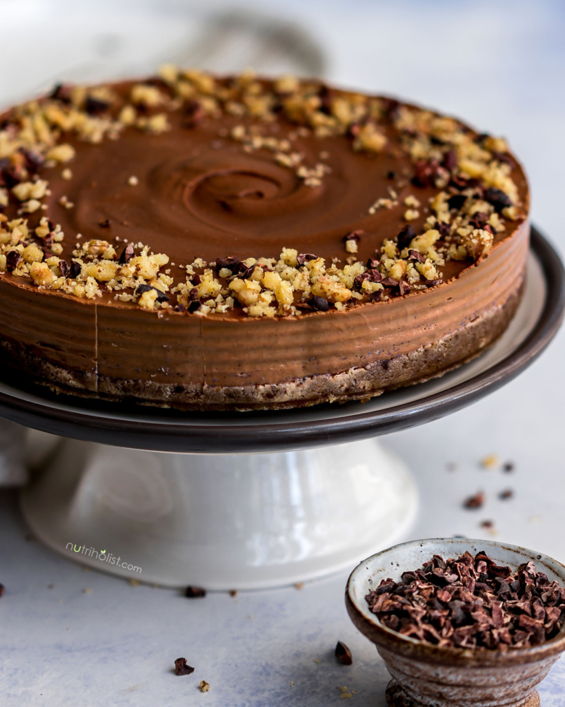 Sweet Potato Chocolate Cheesecake (Vegan, Paleo) - Nutriholist