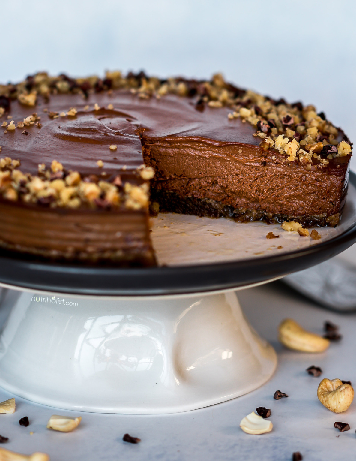 Sweet Potato Chocolate Cheesecake (Vegan, Paleo) - Nutriholist